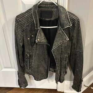 Blank NYC faux leather moto jacket
